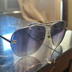 Cartier pinky- white glasses made in France
